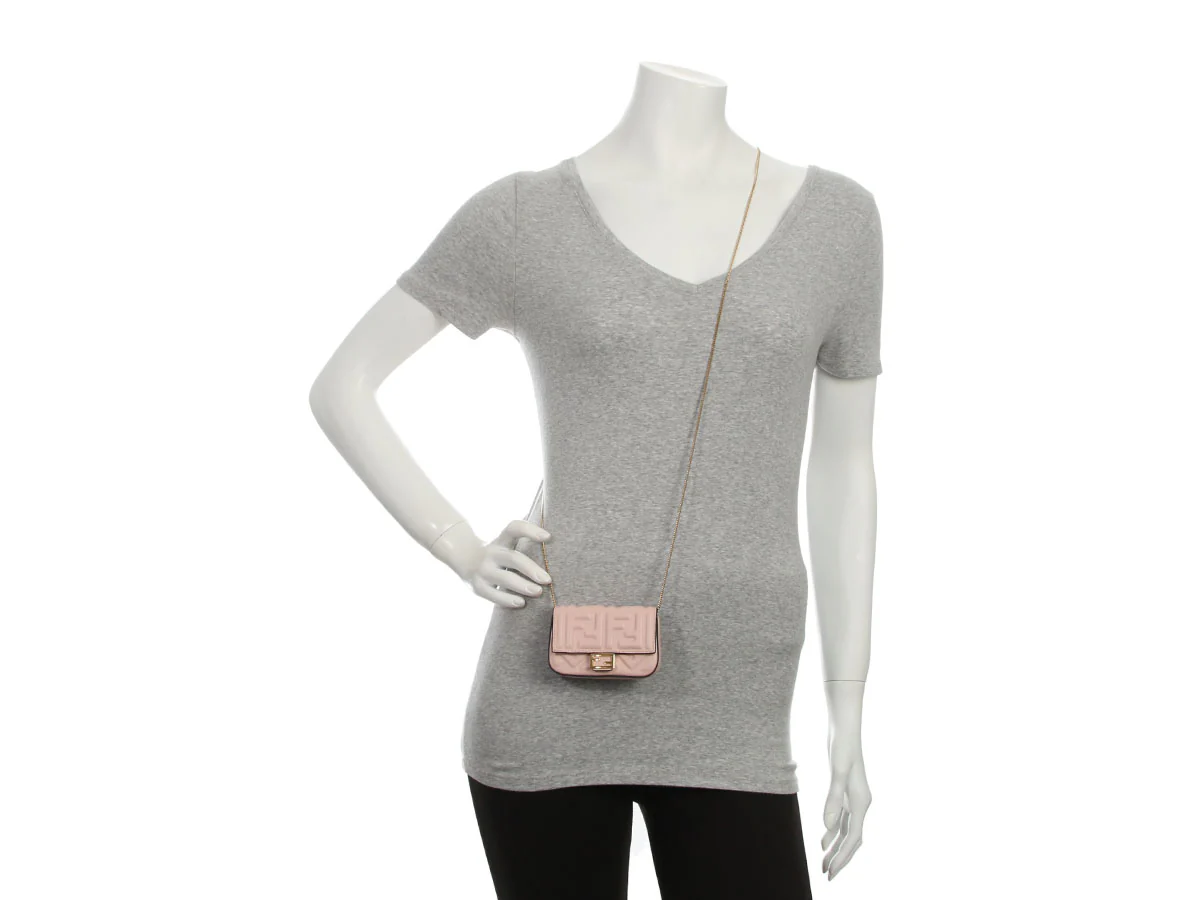 Fendi Pink Nano Baguette Charm - Image 7