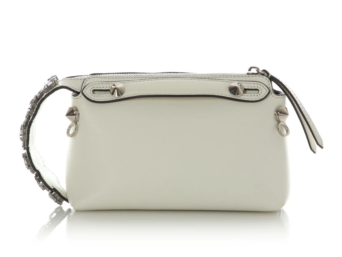 Fendi Mini White Ice Crystal By The Way Bag - Image 4