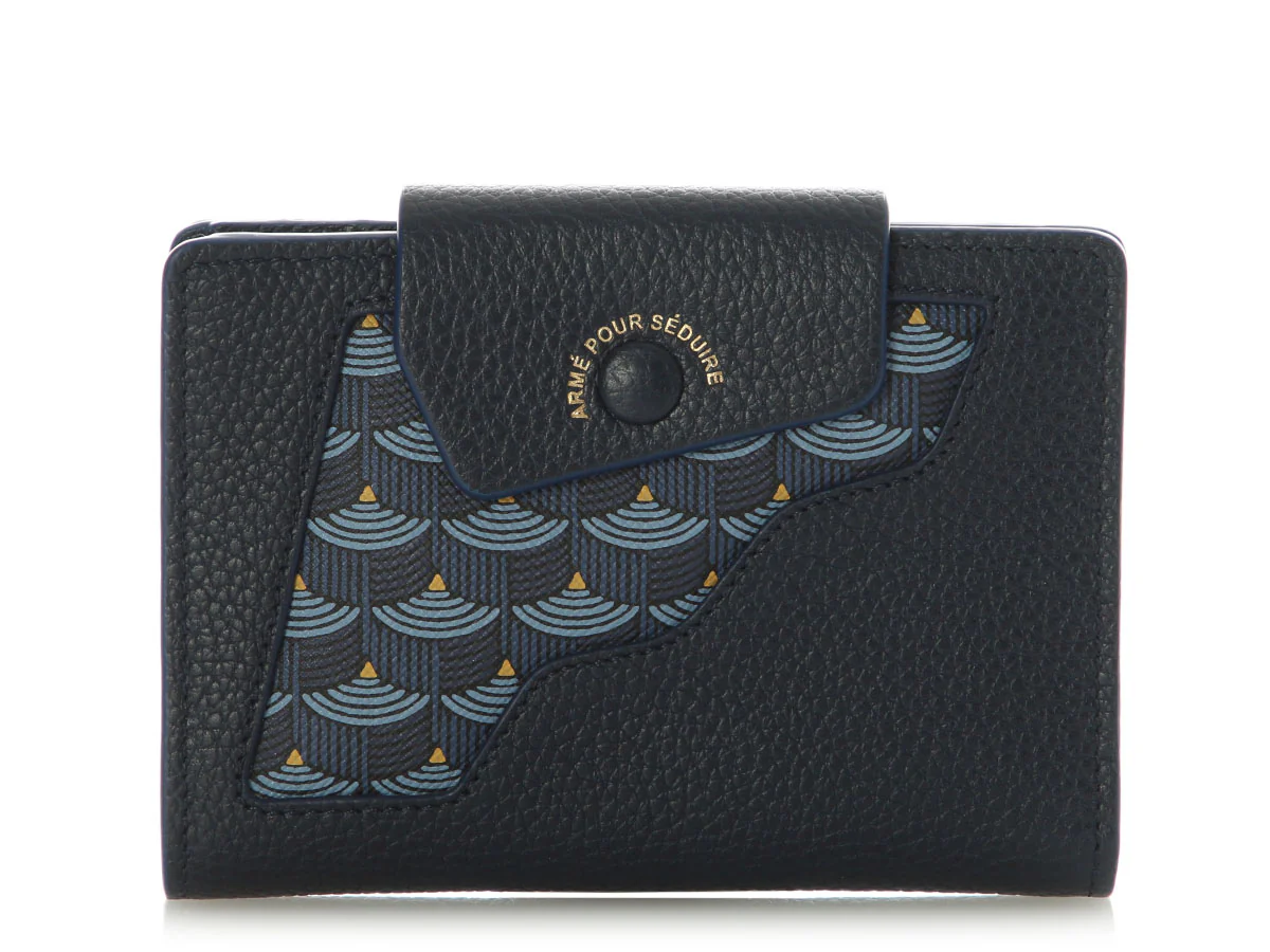 Fauré Le Page Navy 8CC Wallet