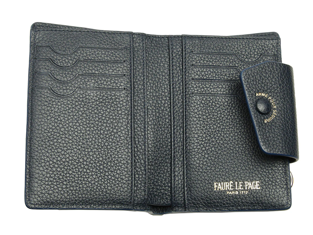 Fauré Le Page Navy 8CC Wallet - Image 7