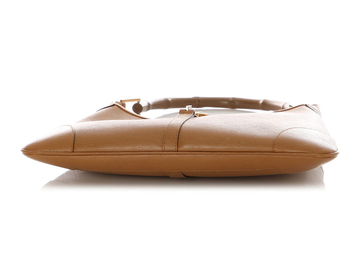 Gucci Vintage Tan Bamboo Handle Jackie Shoulder Bag - Image 6