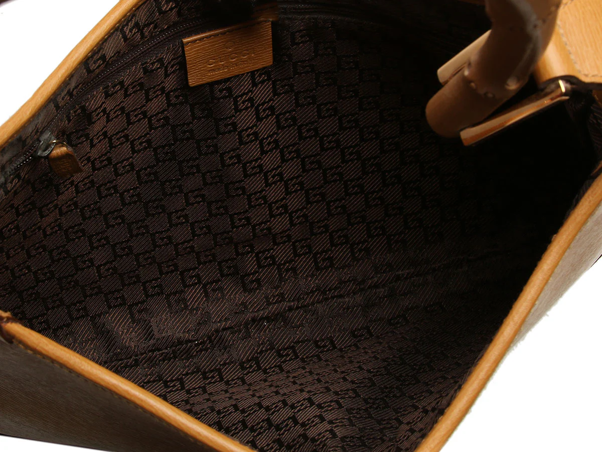 Gucci Vintage Tan Bamboo Handle Jackie Shoulder Bag - Image 8