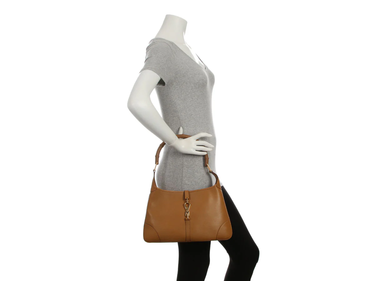 Gucci Vintage Tan Bamboo Handle Jackie Shoulder Bag - Image 9
