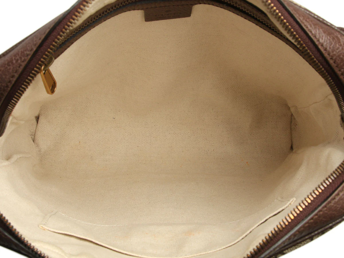 Gucci Large GG Supreme Monogram Web Ophidia Vertical Shopping Tote - Image 8