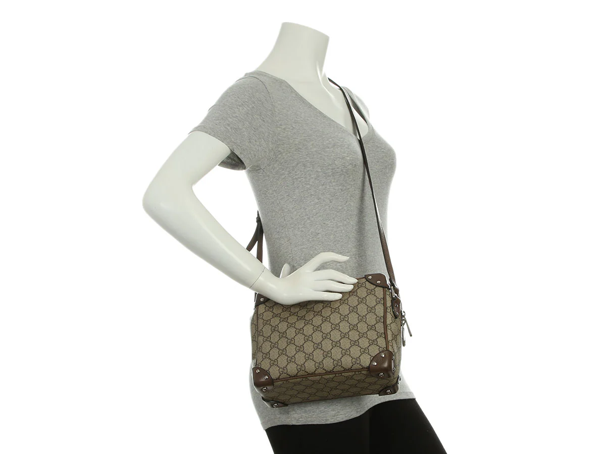 Gucci GG Supreme Soft Studded Trunk Bag - Image 9