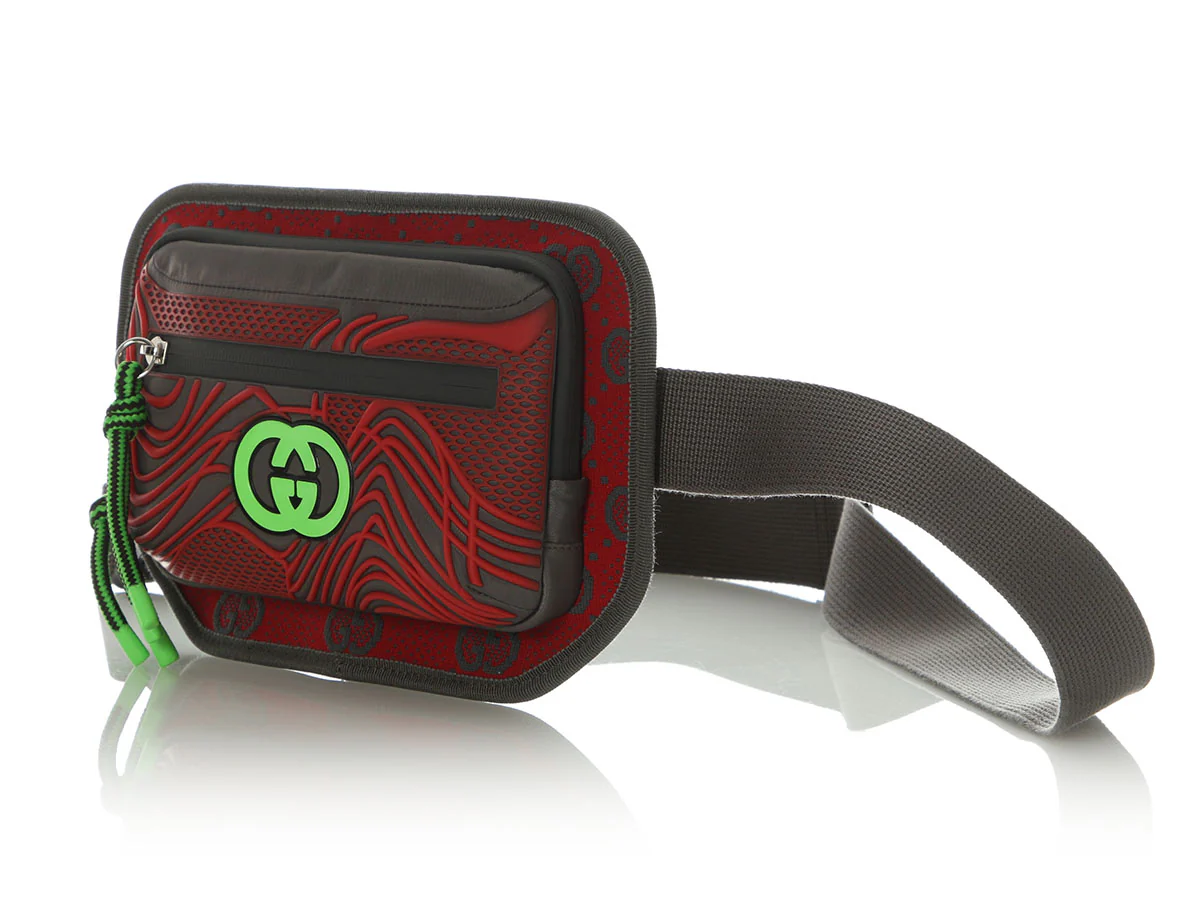 Gucci Rubber and Nylon Belt Bag - Image 3