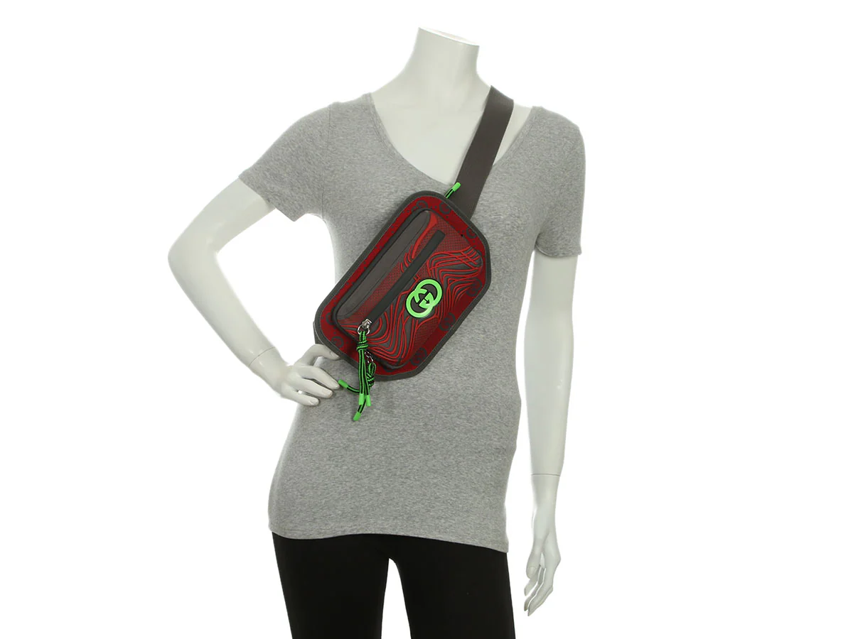 Gucci Rubber and Nylon Belt Bag - Image 9