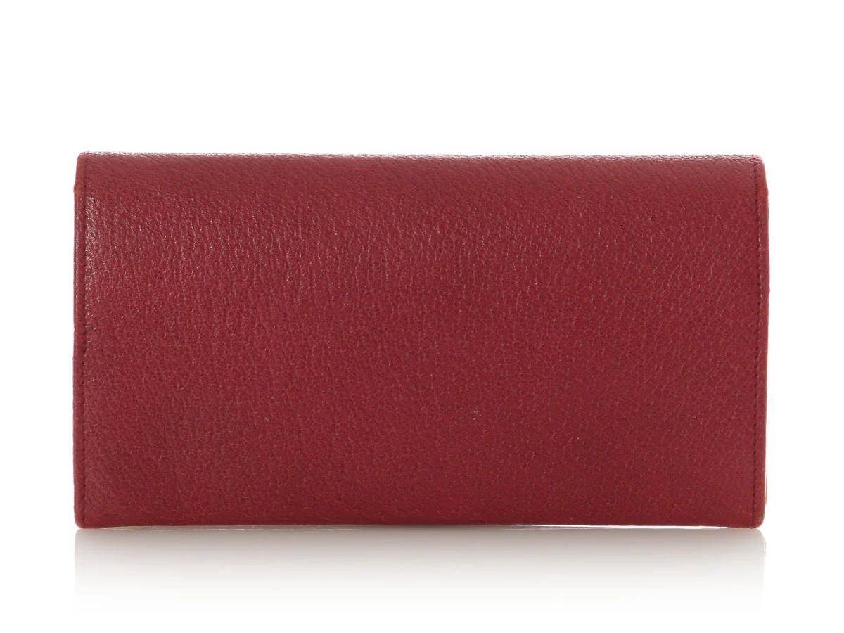 Gucci Raspberry Leather Continental Wallet - Image 4