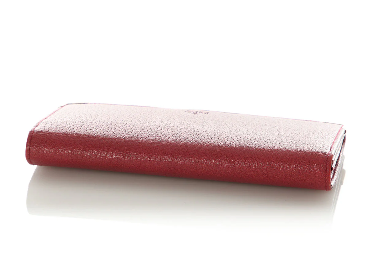 Gucci Raspberry Leather Continental Wallet - Image 6