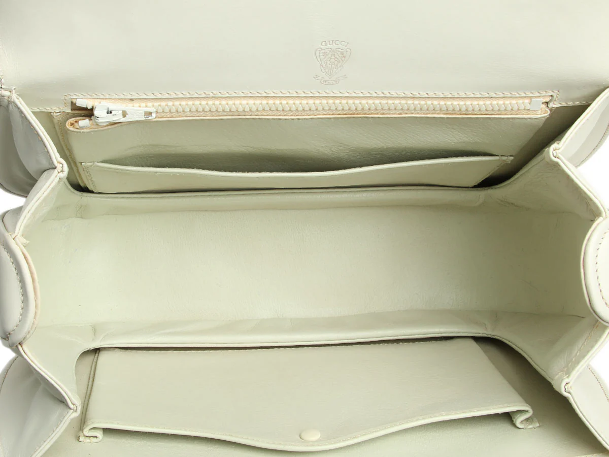 Gucci Vintage Custom Medium 1947 Bamboo Top Handle Bag - Image 8