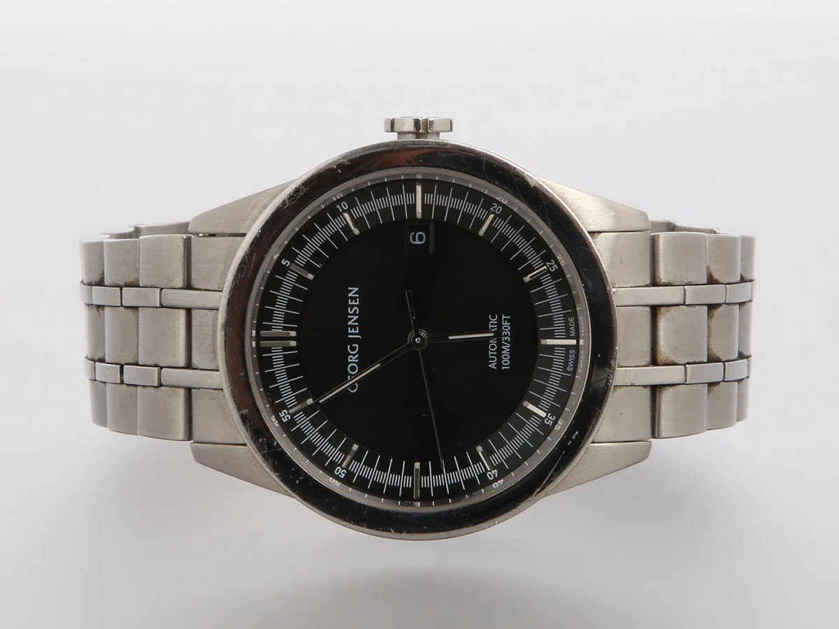 Georg Jensen Stainless Steel Mens Barth Watch 40mm - Image 2