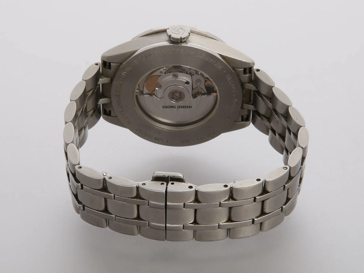 Georg Jensen Stainless Steel Mens Barth Watch 40mm - Image 3