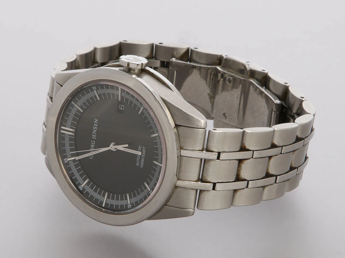 Georg Jensen Stainless Steel Mens Barth Watch 40mm - Image 4