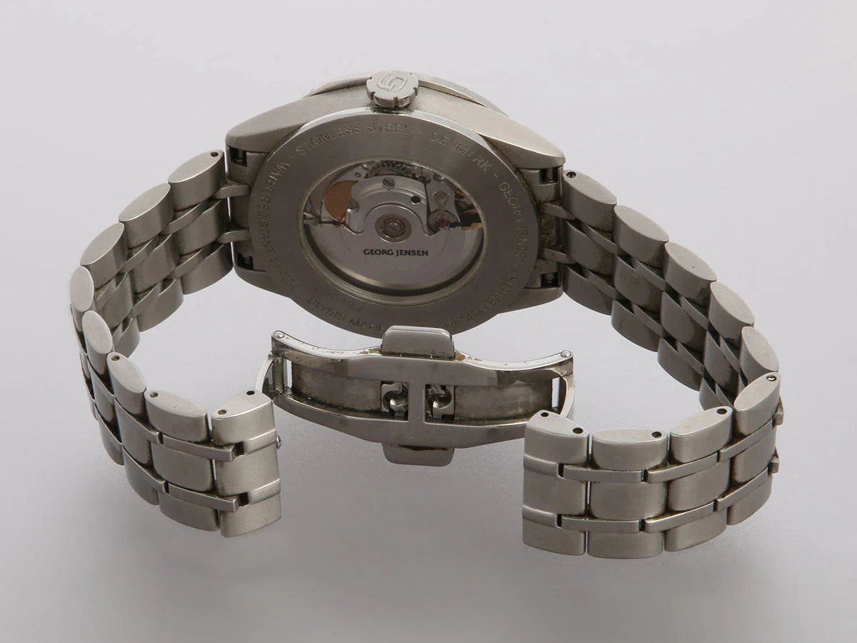 Georg Jensen Stainless Steel Mens Barth Watch 40mm - Image 5