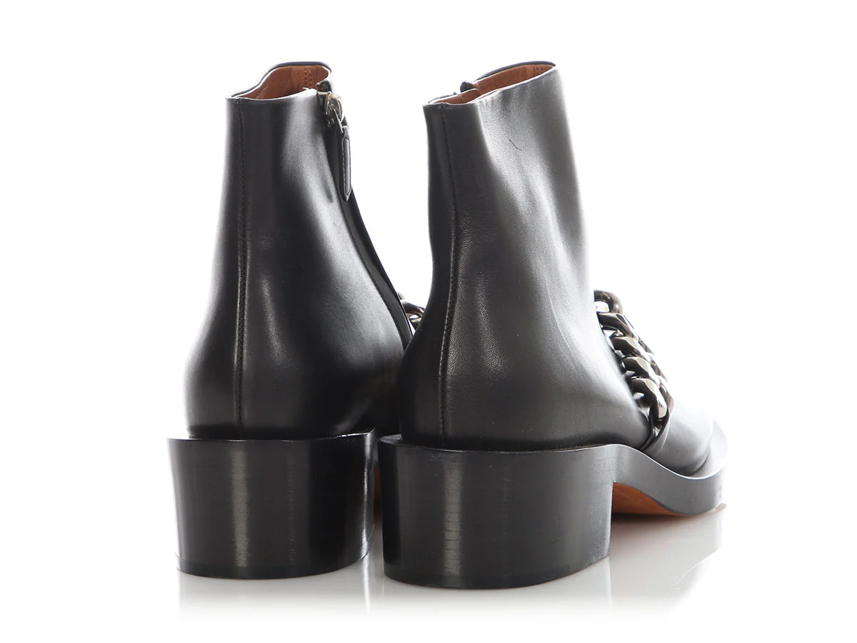 Givenchy Black Laura Chain Boots - Image 4