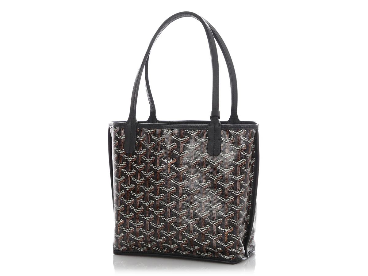 Goyard Mini Black Anjou Tote - Image 3