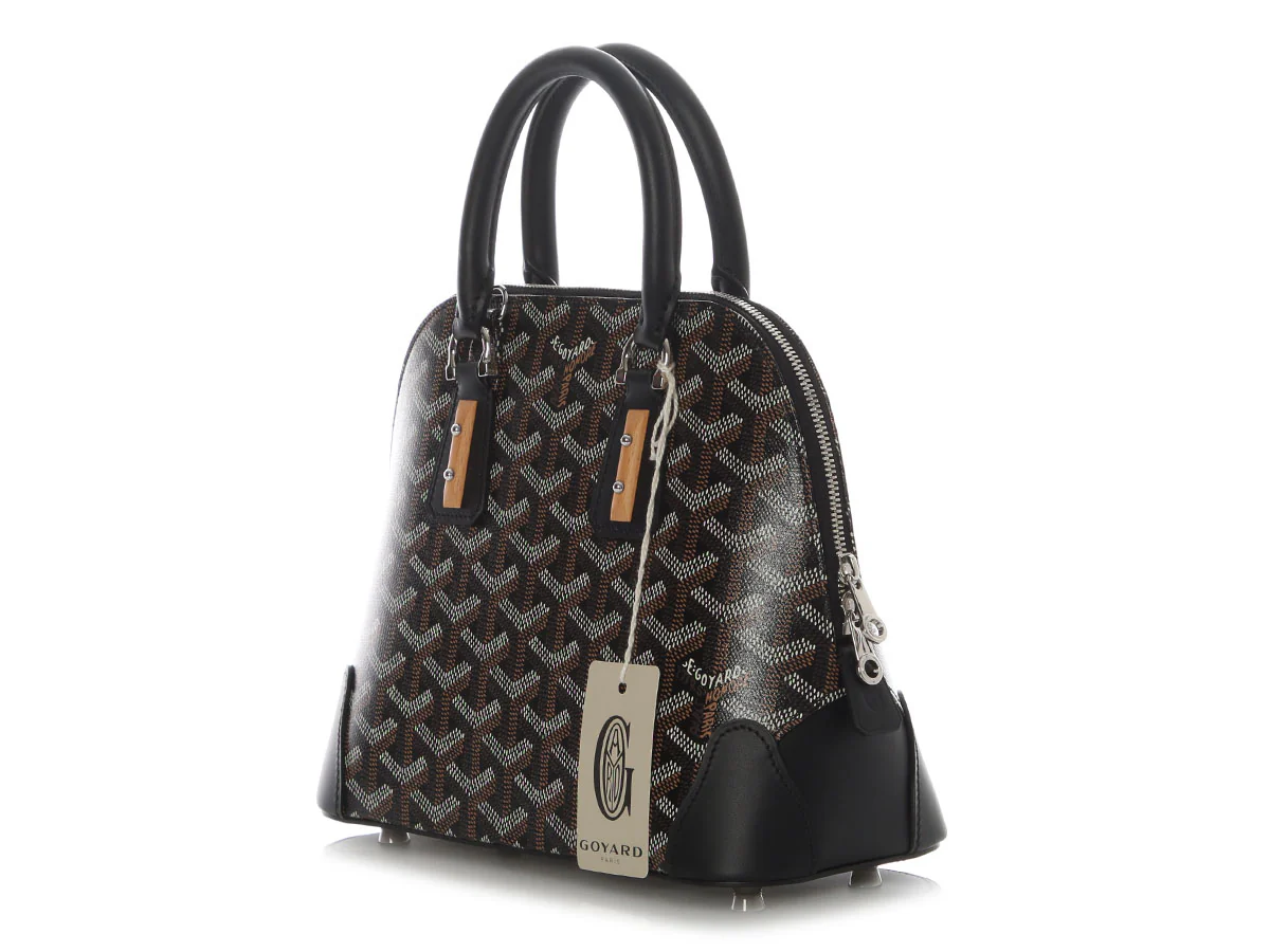 Goyard Mini Black Vendôme with Strap - Image 3