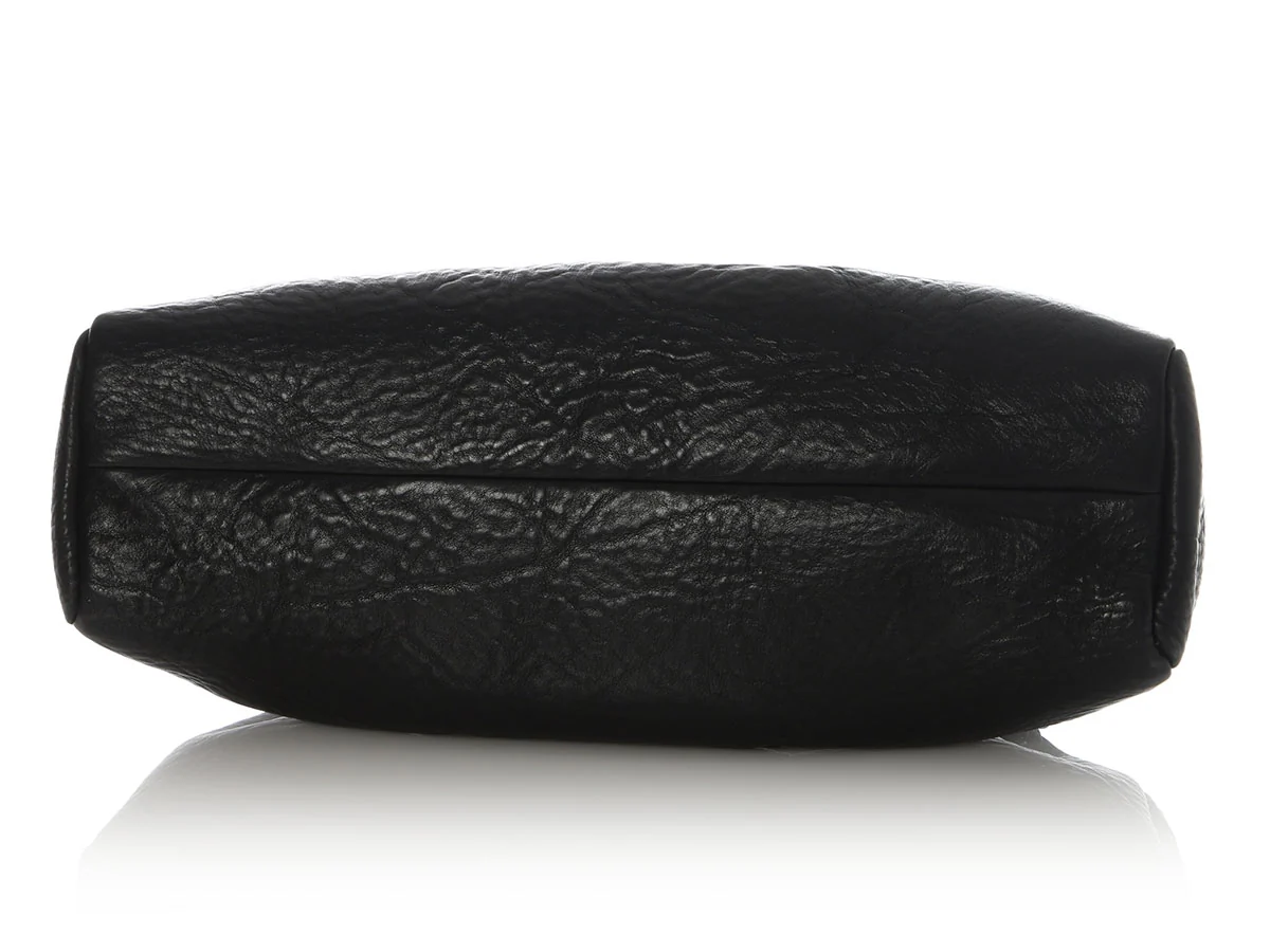 Gucci Black Pebbled Buffalo Leather Doctor’s Bag - Image 6