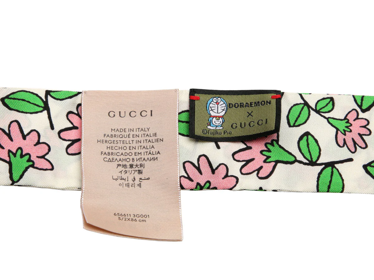 Gucci Limited Edition Doraemon Silk Twilly - Image 3
