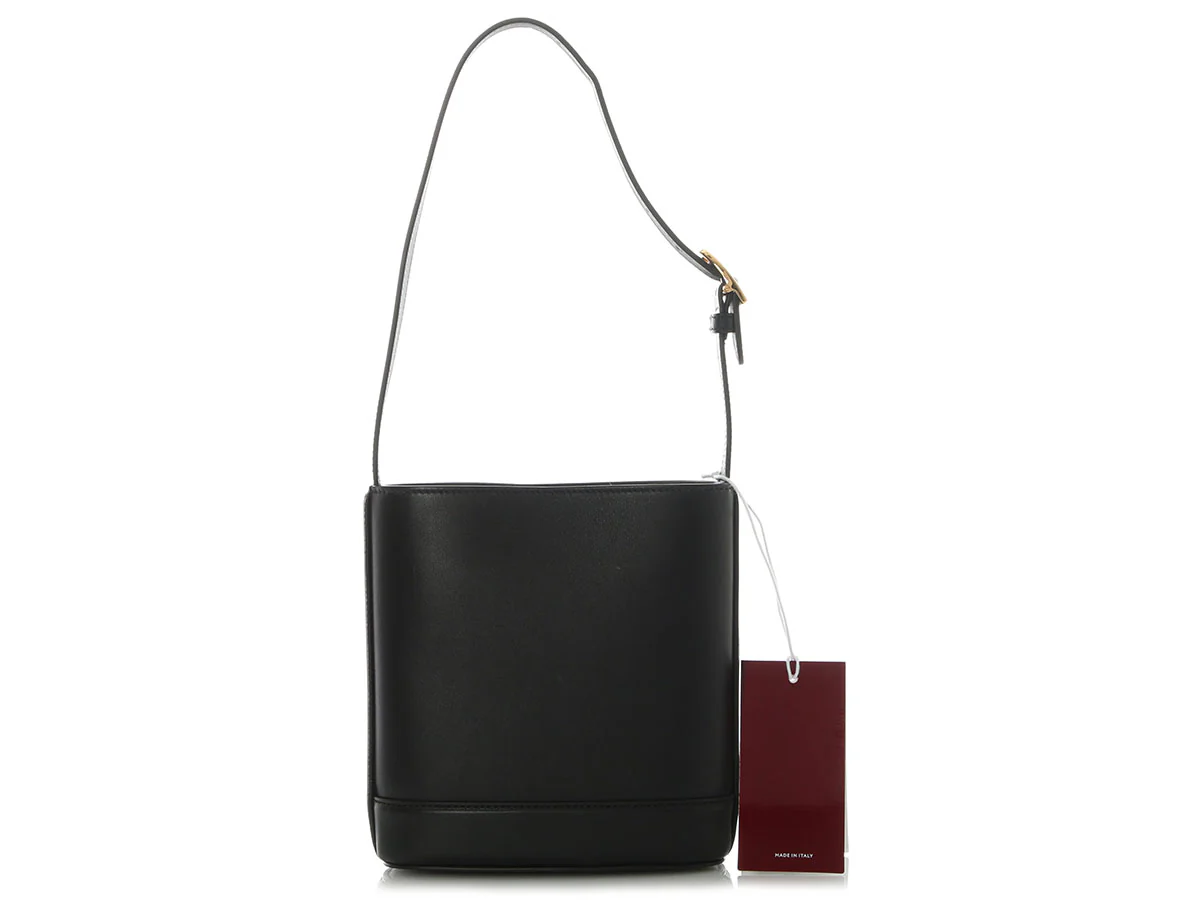 Gucci Small Black Horsebit 73 Bucket Bag - Image 4