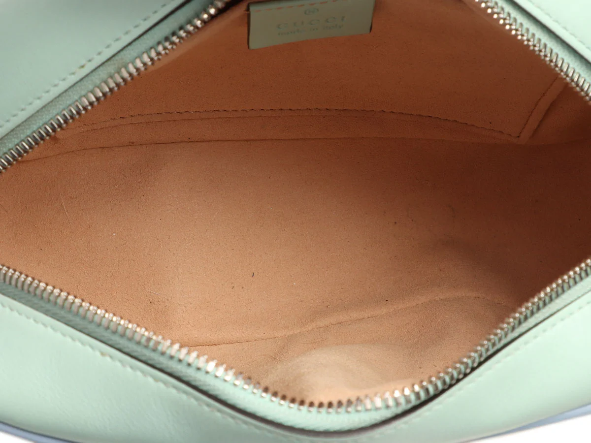 Gucci Small Pastel Diagonal Quilt GG Marmont Camera Bag - Image 9