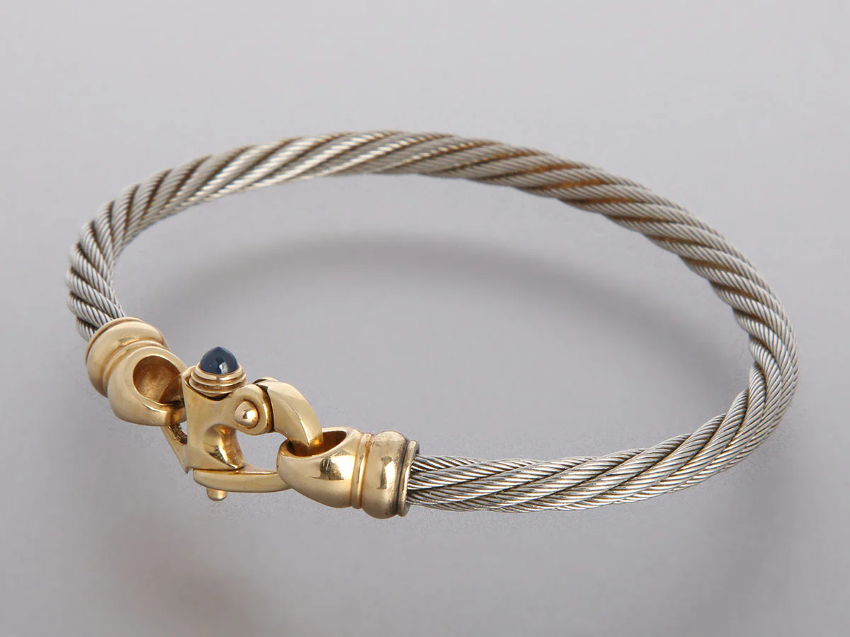 Guy Beard 14K Yellow Gold and Stainless Steel Mariner Bracelet - Image 3