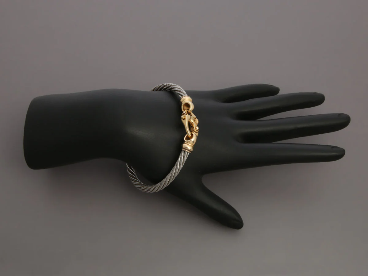 Guy Beard 14K Yellow Gold and Stainless Steel Mariner Bracelet - Image 6