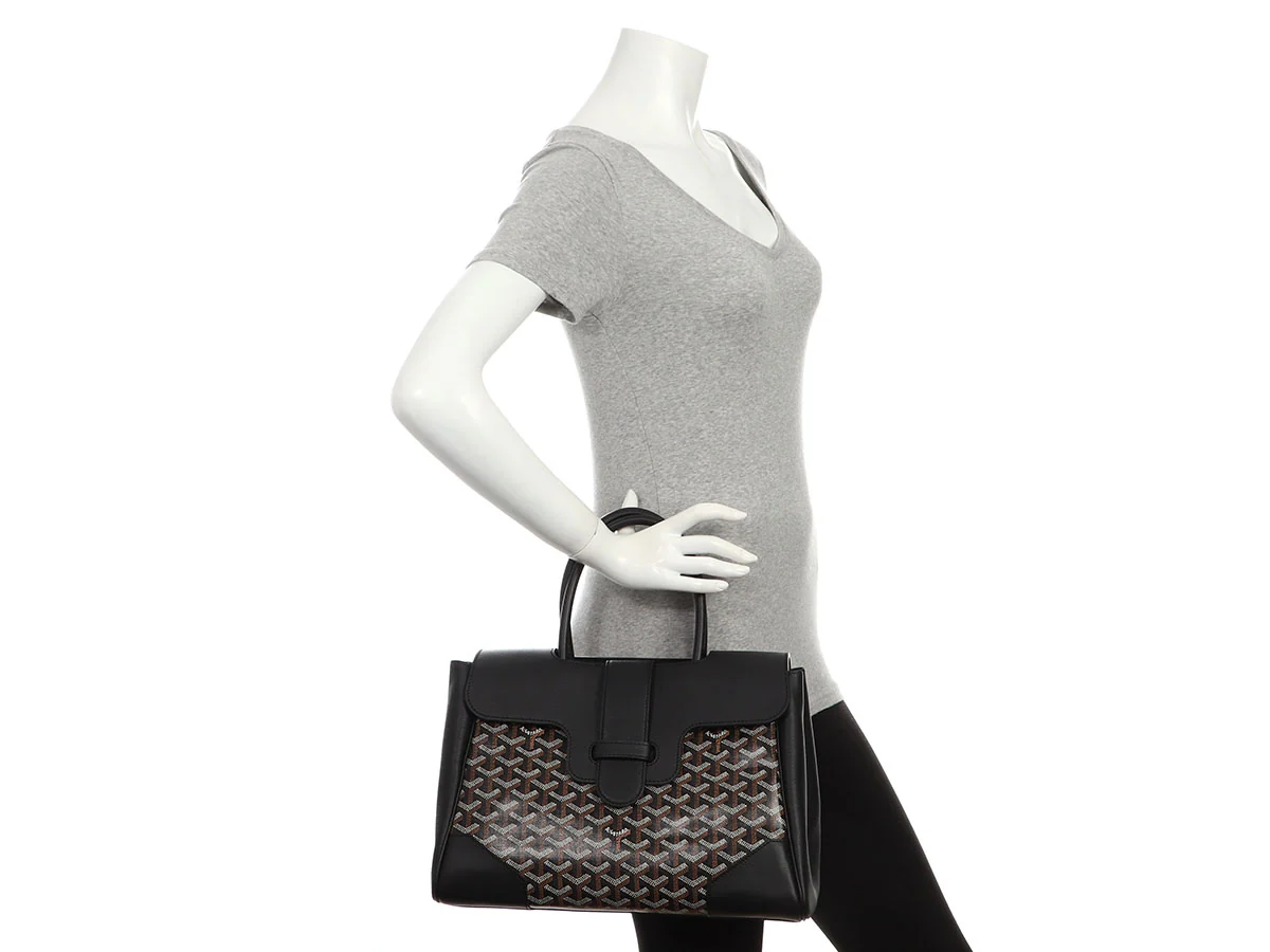 Goyard Black Saigon Tote - Image 9