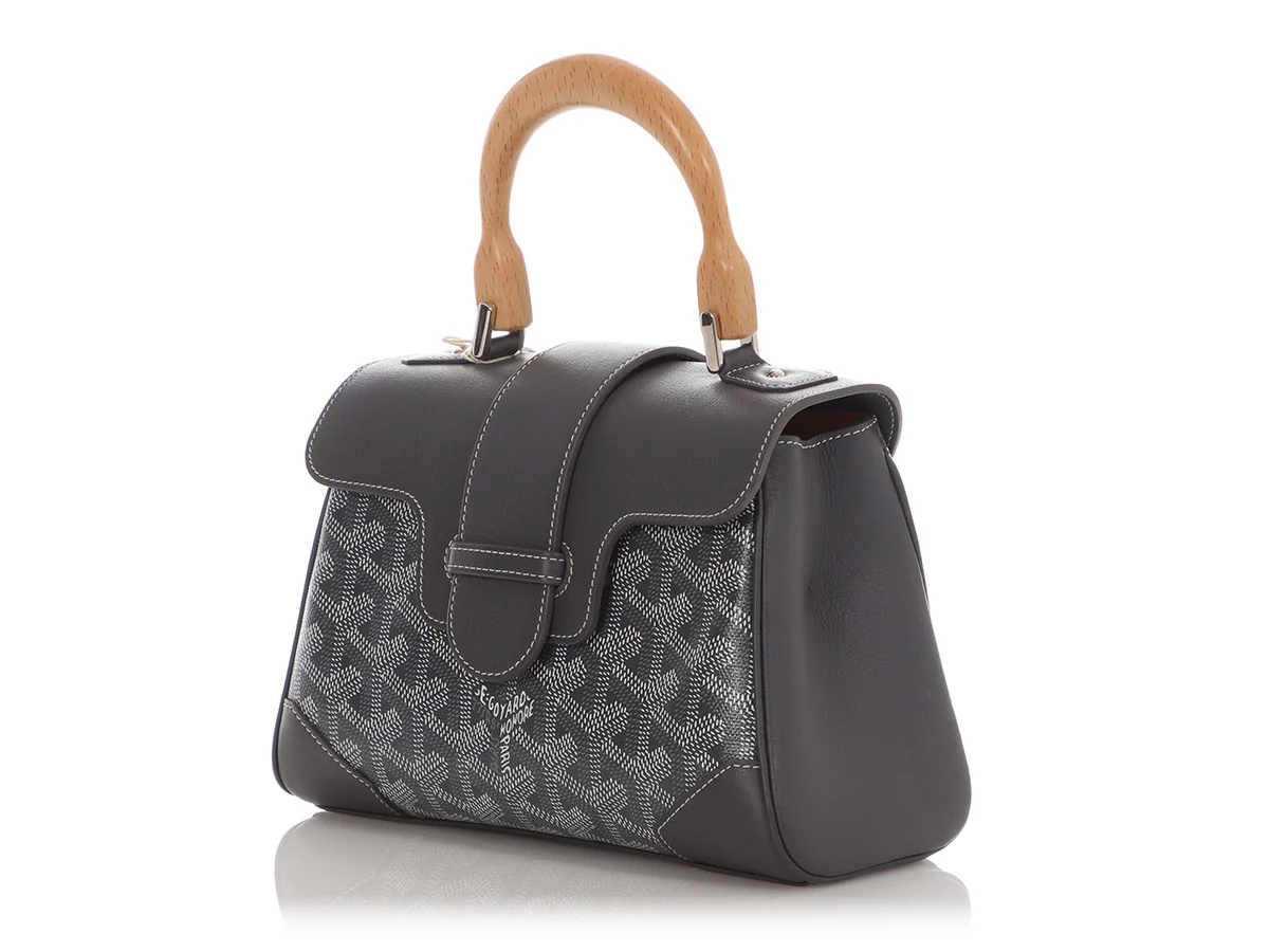 Goyard Mini Gray Saigon Tote - Image 4