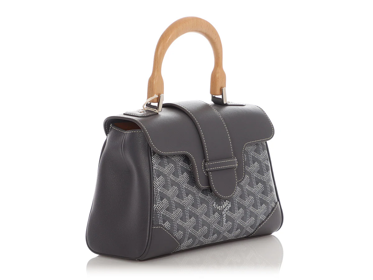 Goyard Mini Gray Saigon Tote - Image 6
