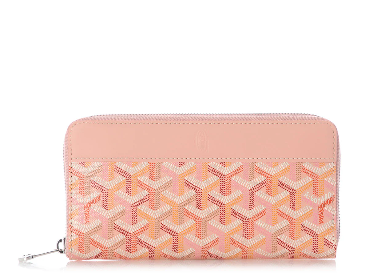 Goyard LE Rose Matignon Zip Around Wallet