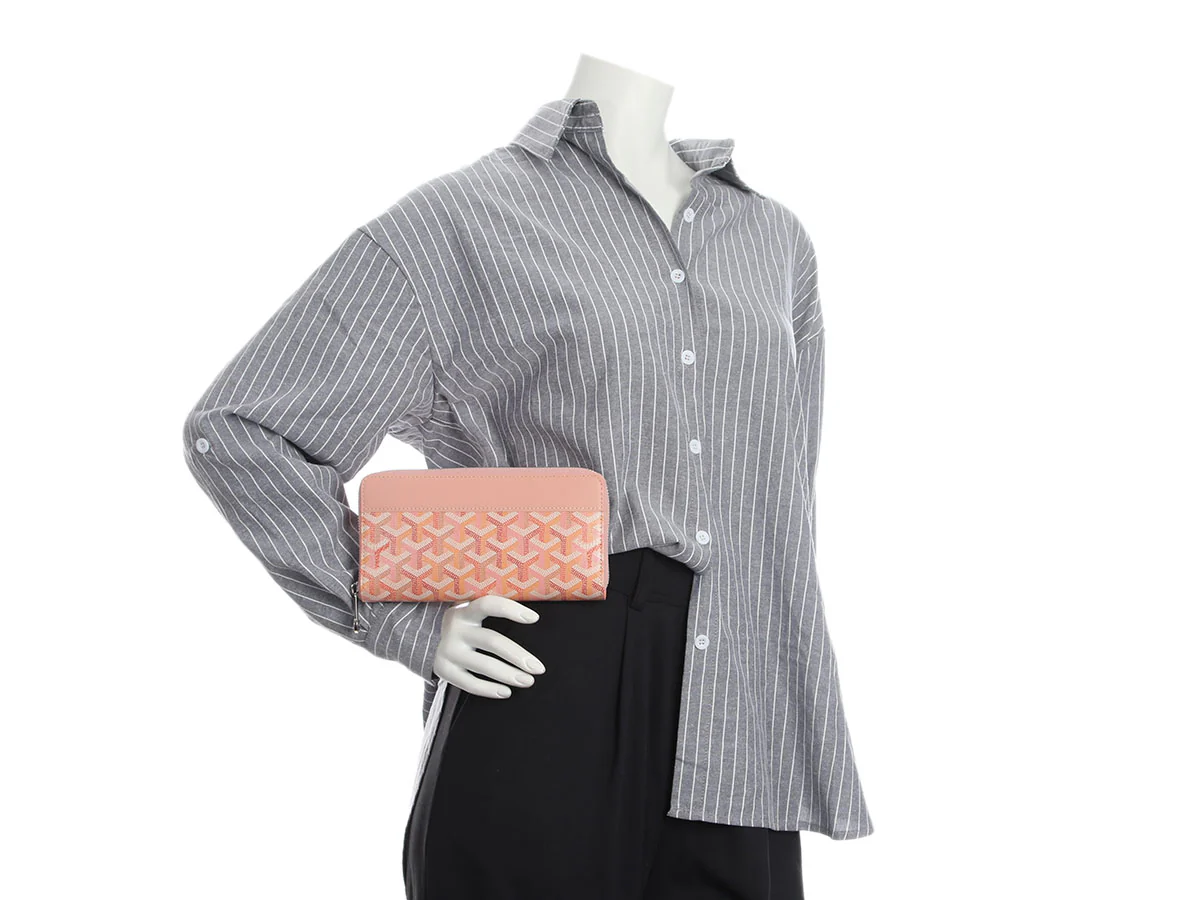 Goyard LE Rose Matignon Zip Around Wallet - Image 9