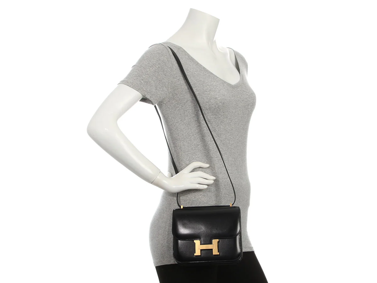 Hermès Black Box Calfskin Constance Mirror 18 - Image 11