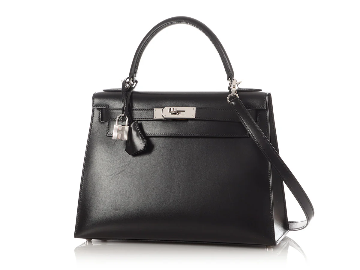 Hermès Black Box Calfskin Kelly 28 - Image 2