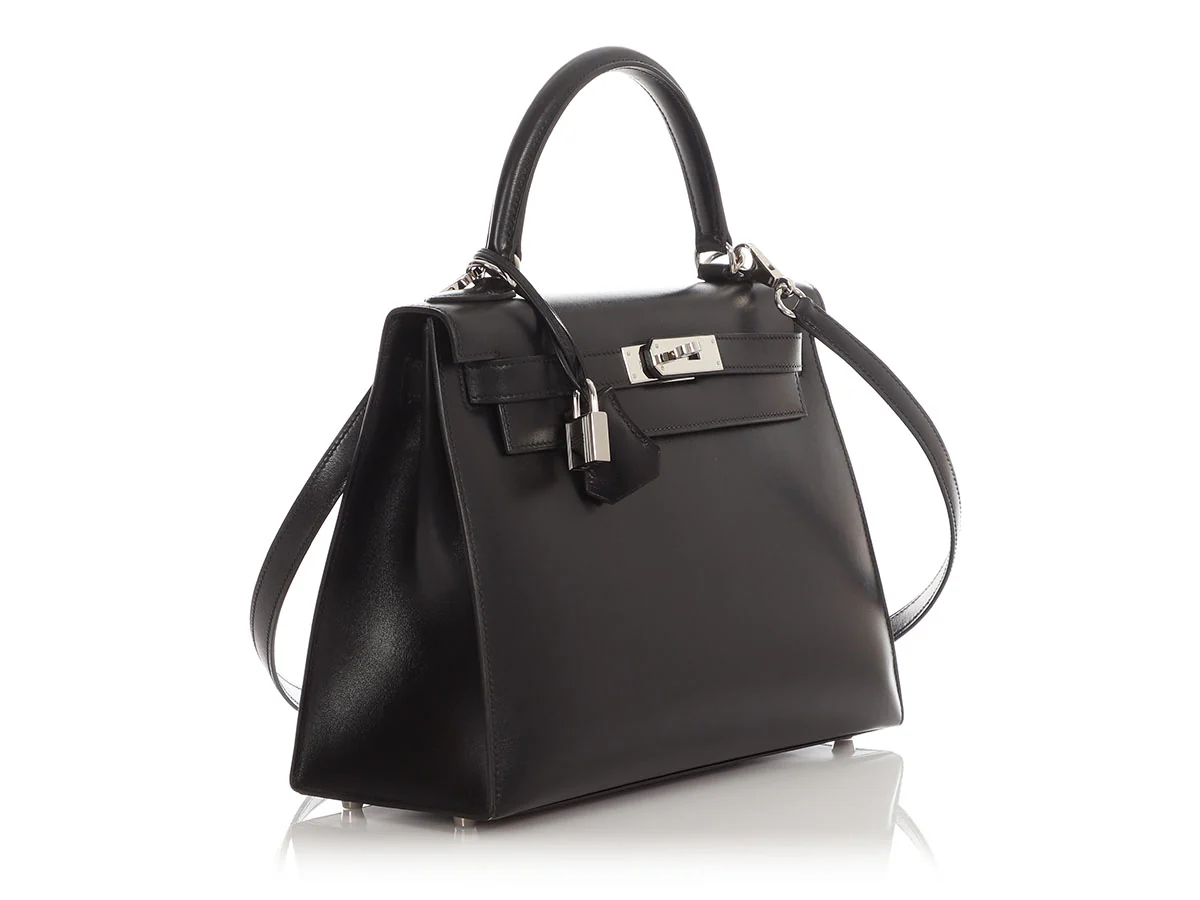 Hermès Black Box Calfskin Kelly 28 - Image 5