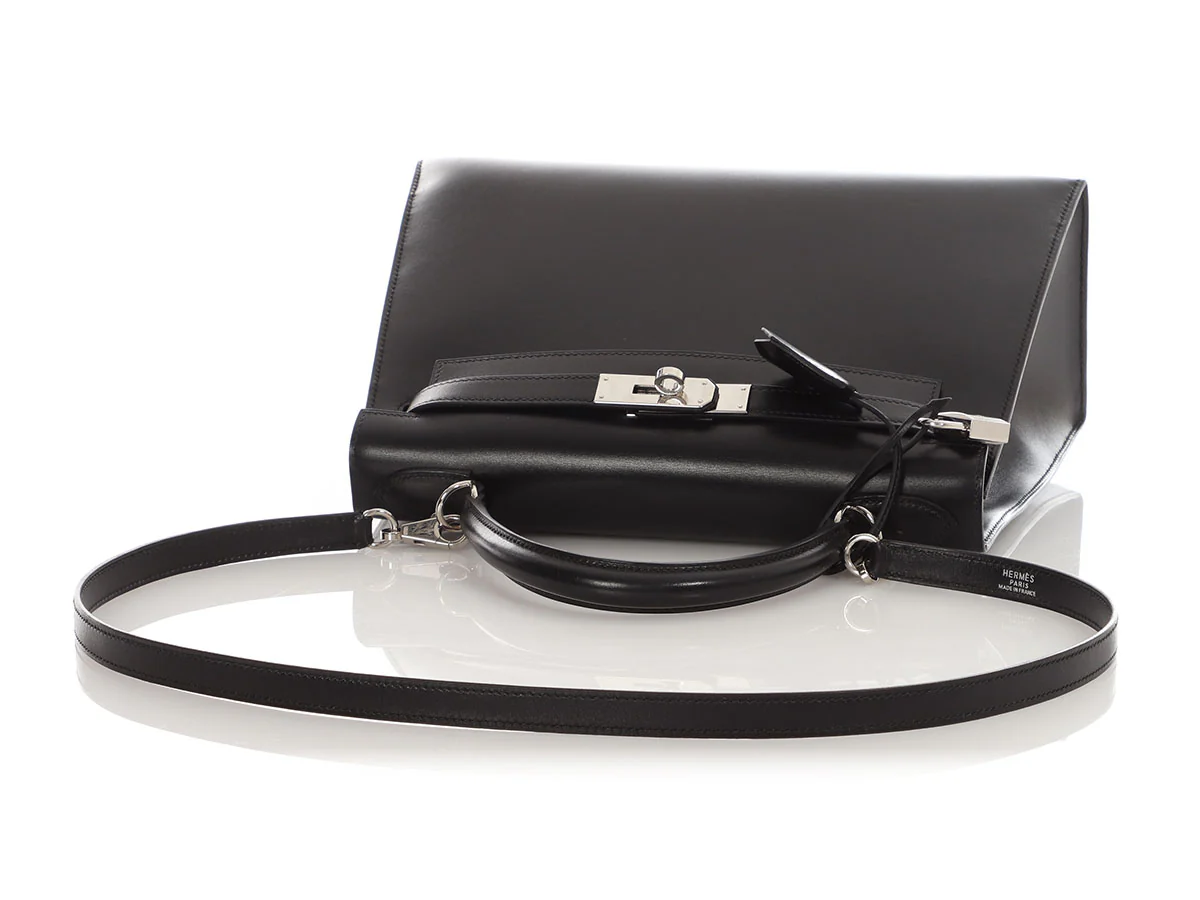 Hermès Black Box Calfskin Kelly 28 - Image 7