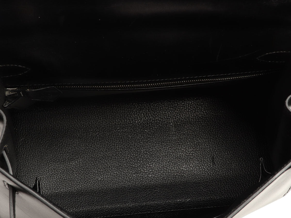 Hermès Black Box Calfskin Kelly 28 - Image 8