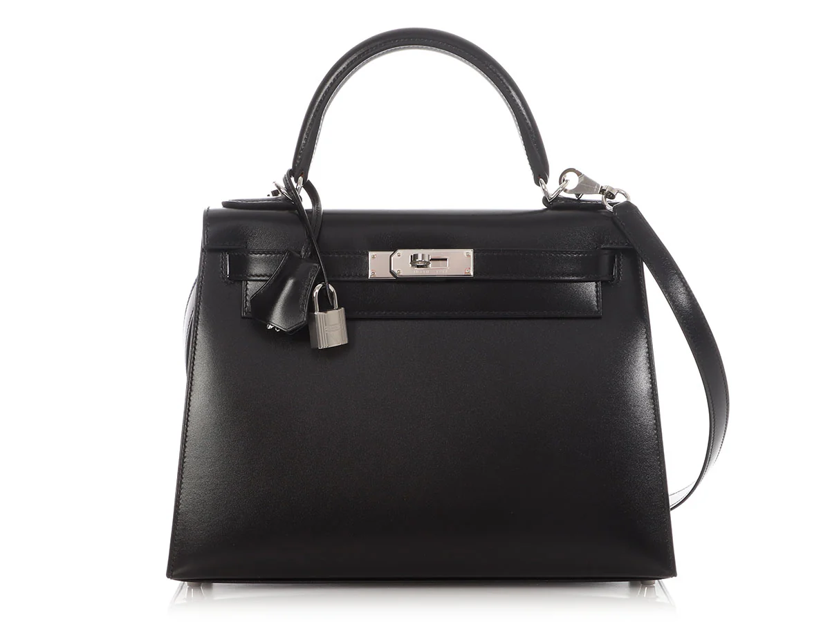 Hermès Black Box Calfskin Kelly 28