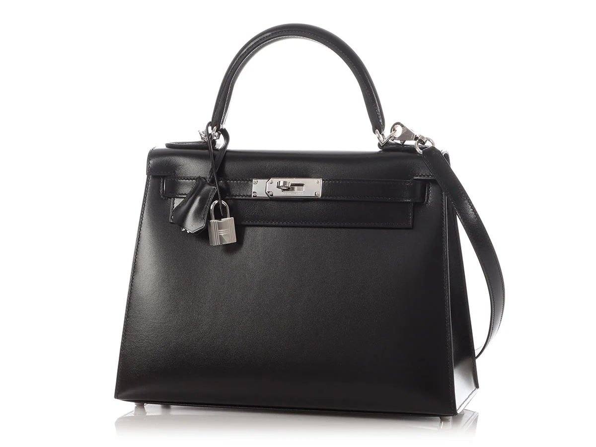 Hermès Black Box Calfskin Kelly 28 - Image 2
