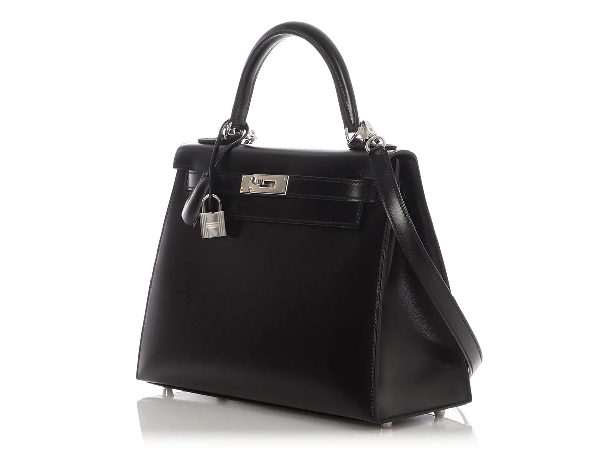 Hermès Black Box Calfskin Kelly 28 - Image 3