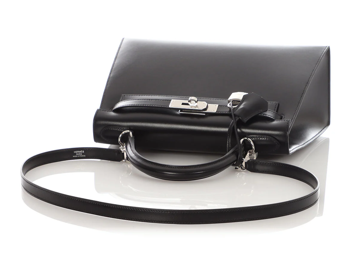 Hermès Black Box Calfskin Kelly 28 - Image 7