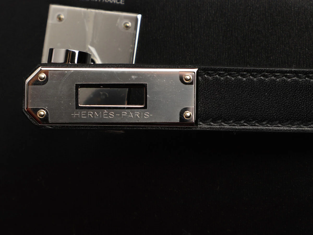 Hermès Black Box Calfskin Kelly 28 - Image 9