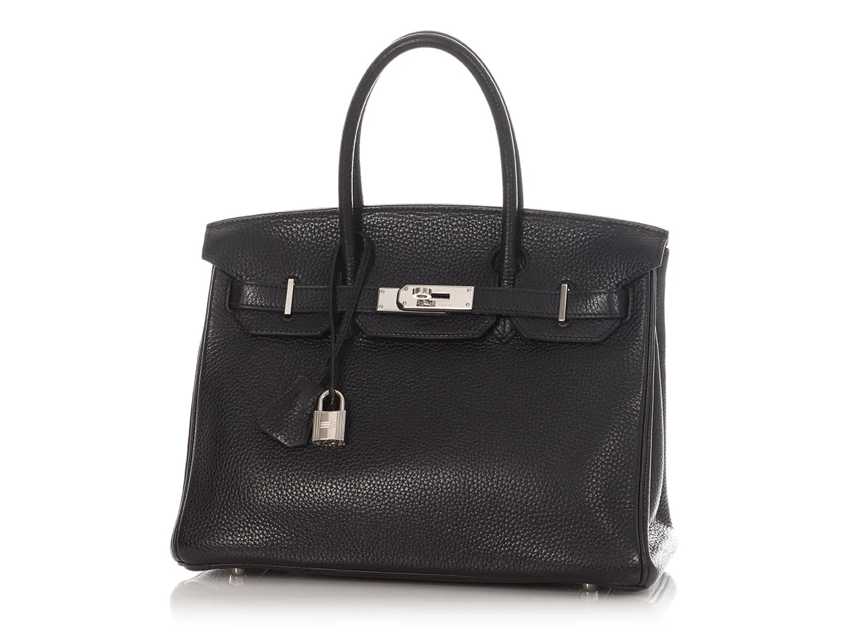 Hermès Black Clémence Birkin 30 - Image 2