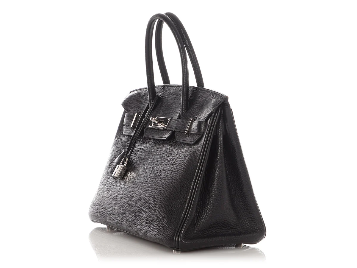 Hermès Black Clémence Birkin 30 - Image 3