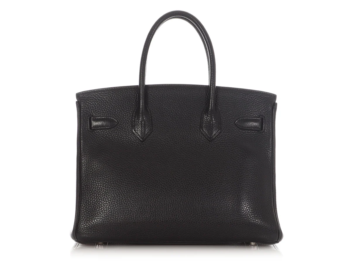 Hermès Black Clémence Birkin 30 - Image 4