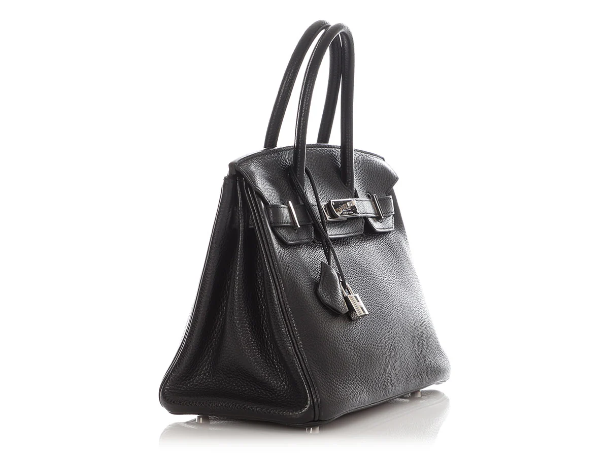 Hermès Black Clémence Birkin 30 - Image 5