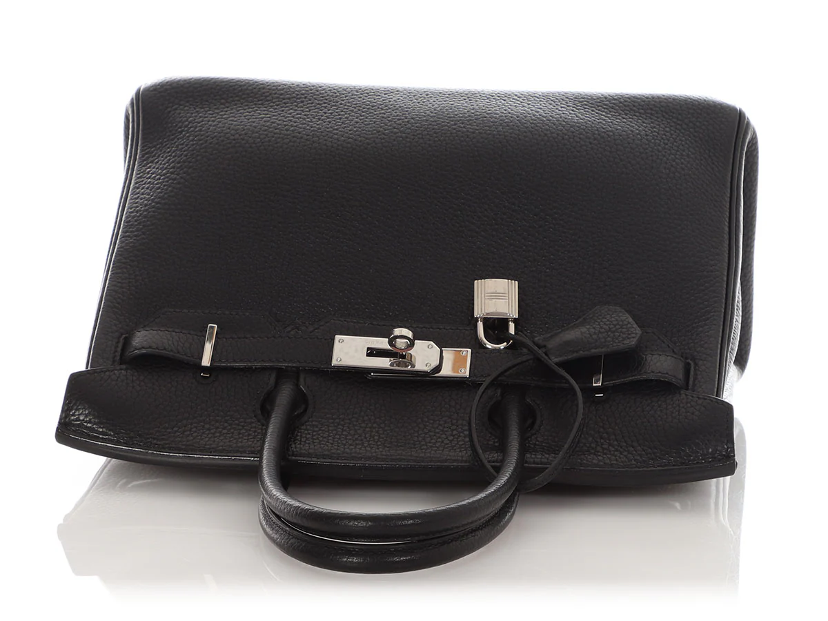 Hermès Black Clémence Birkin 30 - Image 7