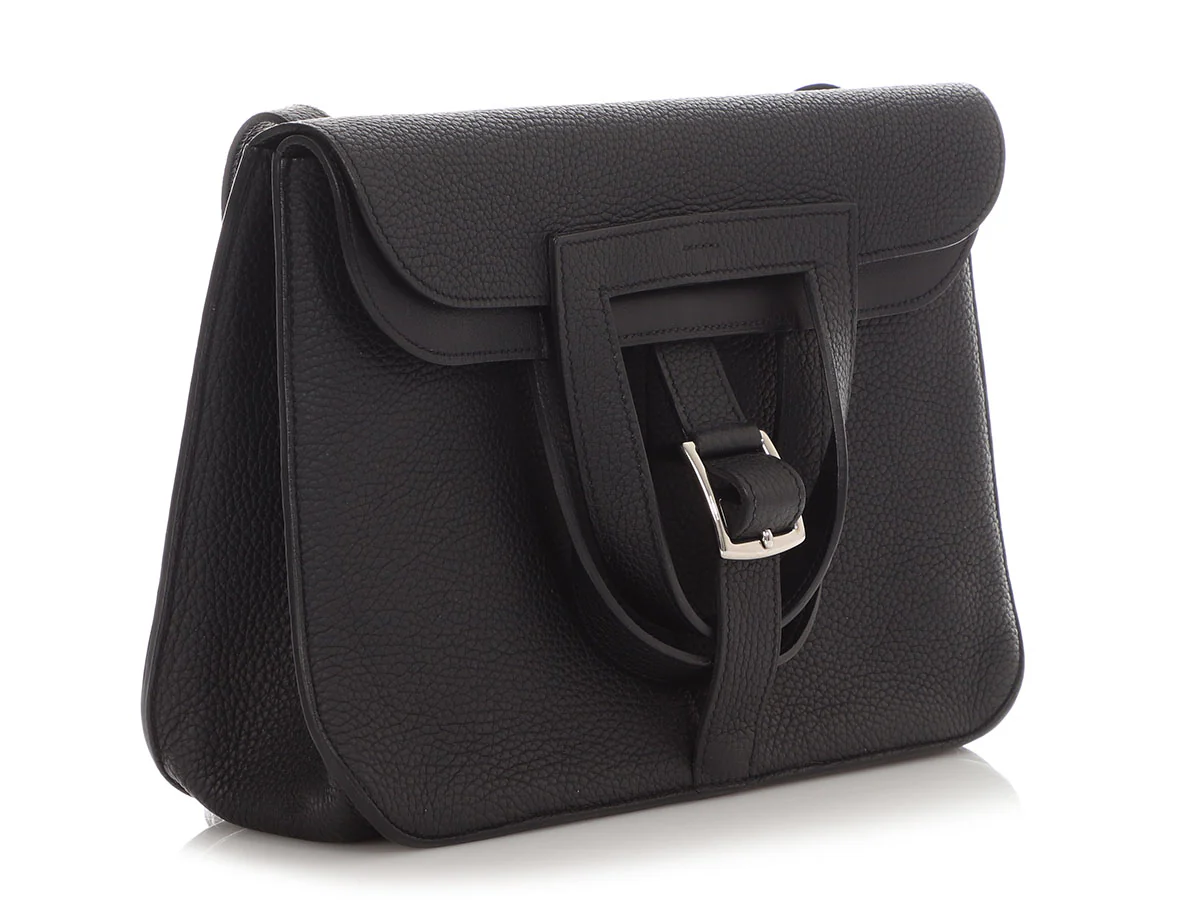 Hermès Black Clémence Halzan 31 - Image 5