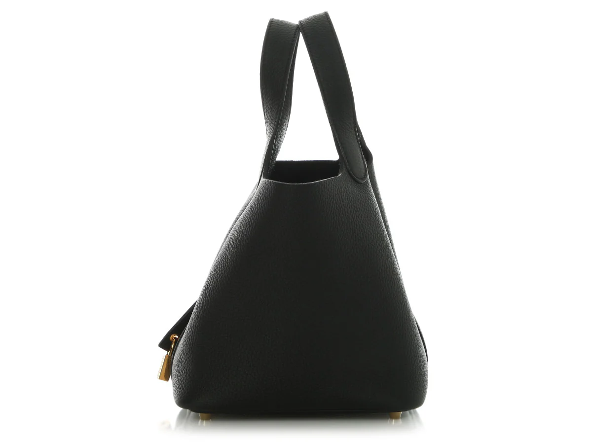 Hermès Black Cleménce Picotin Lock 18