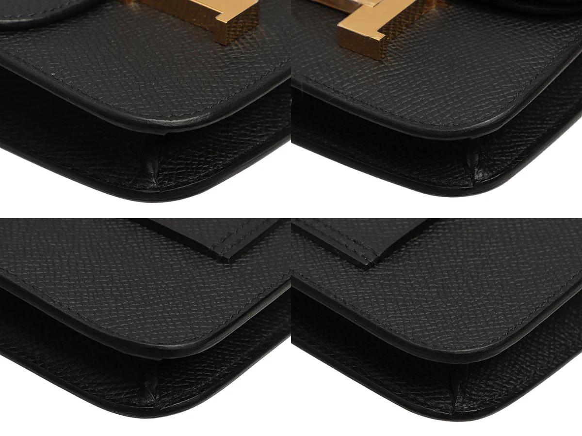 Hermès Black Epsom Constance Slim Wallet - Image 9